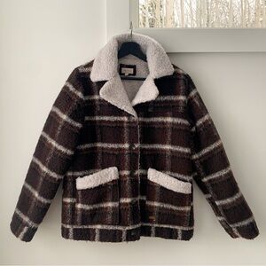 BRIXTON “nouvelle” sherpa-lined coat